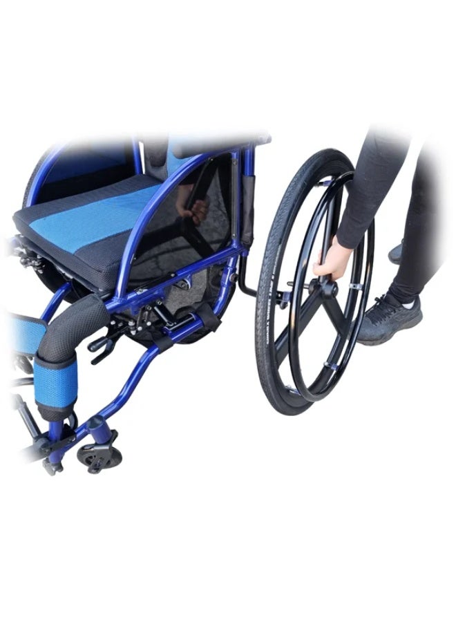 Gilani Mobility INVENTWHEELS Lightweight Foldable Manual Wheelchair | Leisure, Portable & Self-Propelled - Image 3